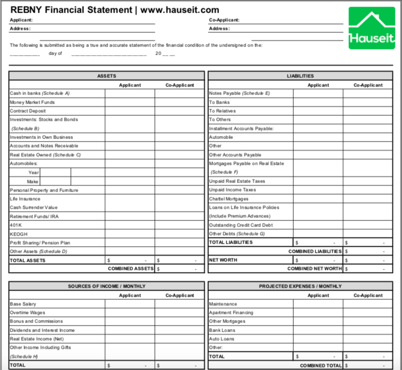 what is a rebny financial statement sample instructions hauseit daily cash flow format in excel bank liquidity ratio analysis