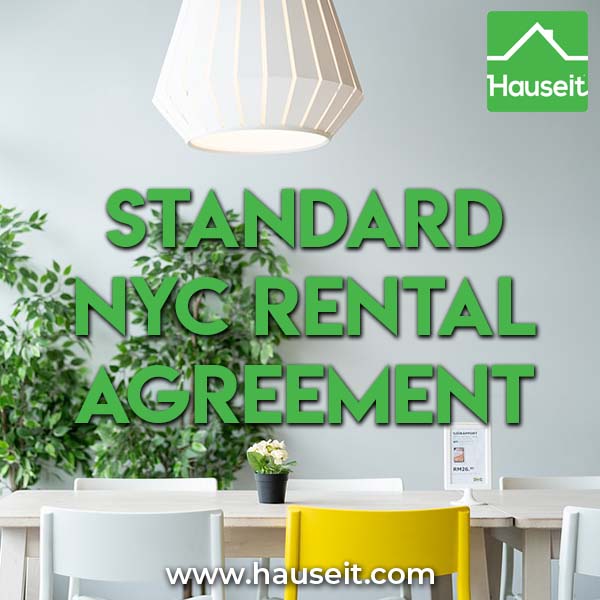 What does a standard NYC rental agreement look like? How does the language differ for no fee vs fee rentals? We include a sample rental lease form here!