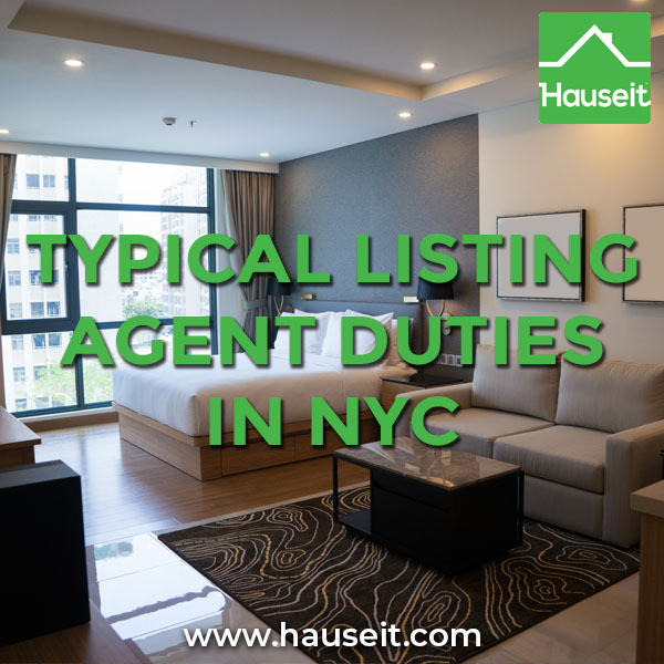 What are traditional listing agent duties in NYC for a full service real estate broker? Are they responsible for the professional photographs and floorplan?