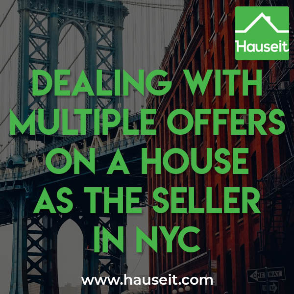 Dealing with multiple offers on a house as the seller in NYC is easy. There are no prohibitions against sellers sending out multiple contracts simultaneously.