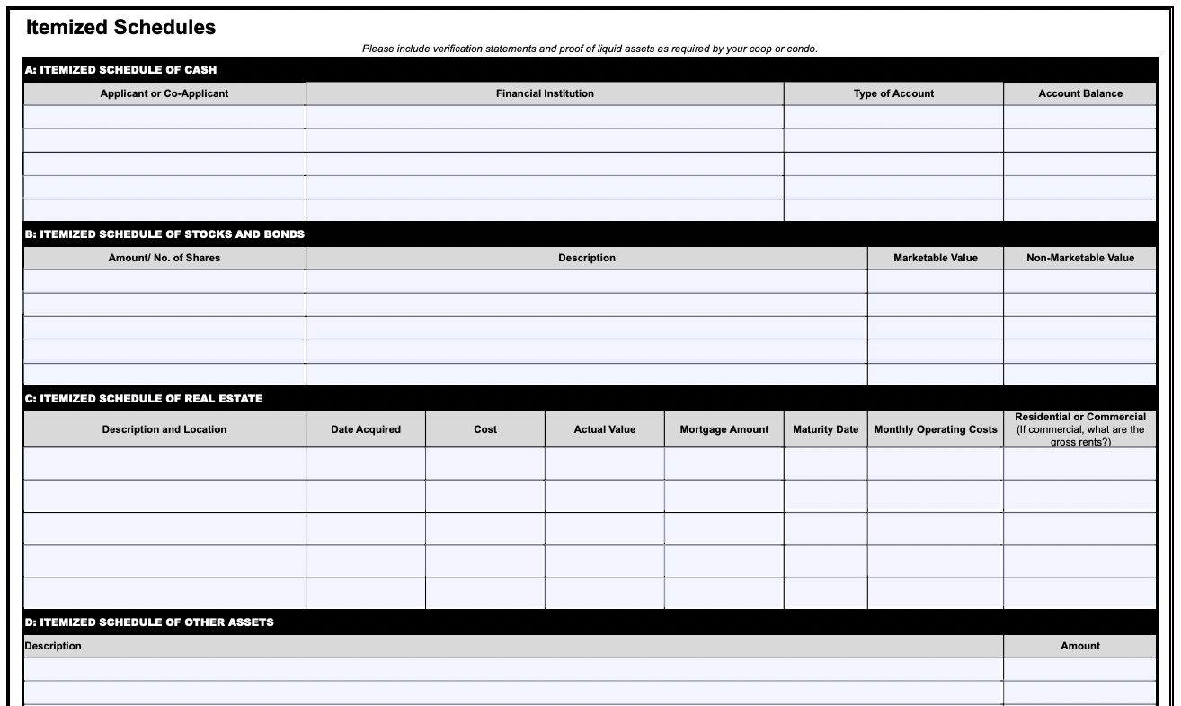 REBNY-Financial-Statement-Itemized-Schedules-1
