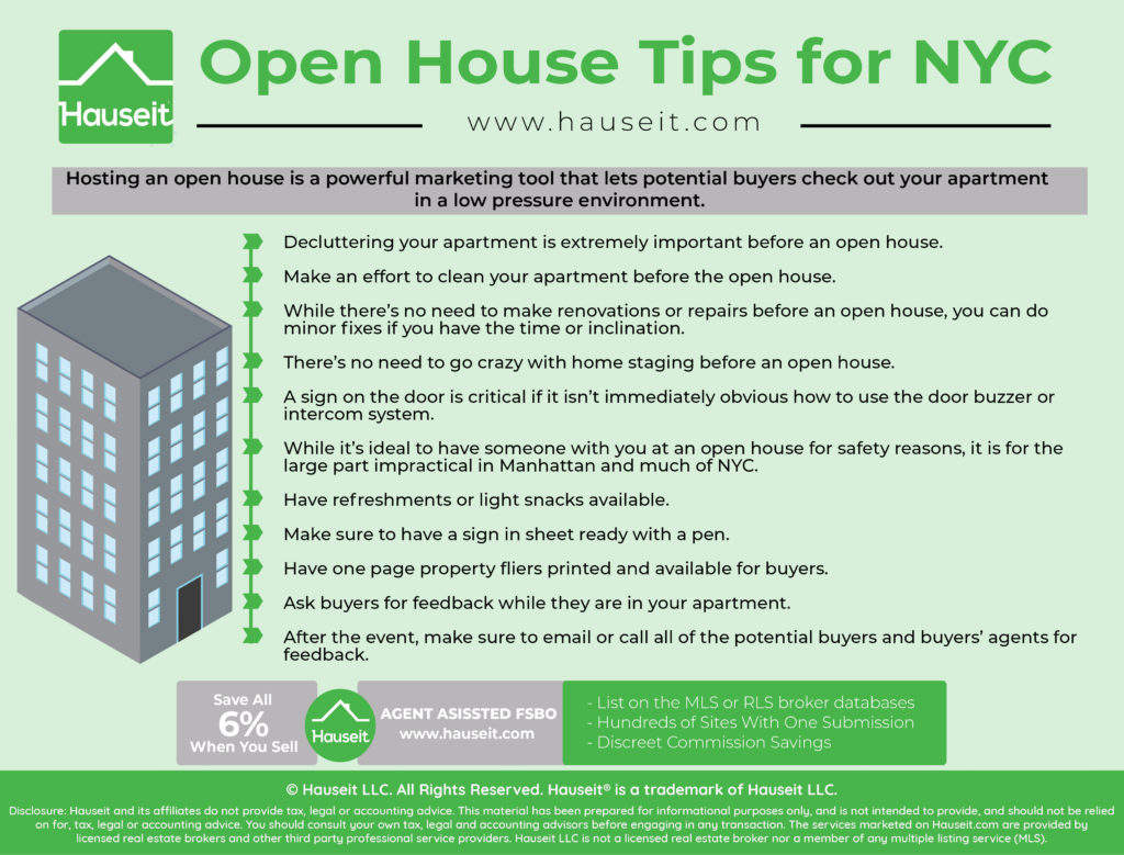Hosting an open house is a powerful marketing tool that lets potential buyers check out your apartment in a low pressure environment.