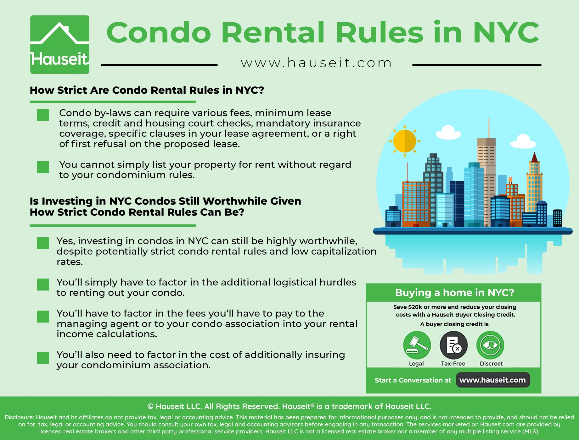 Condo Rental Rules in NYC  Hauseit New York City