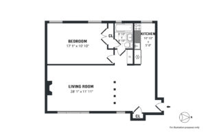 Sample floorplan done by the Hauseit team in NYC.