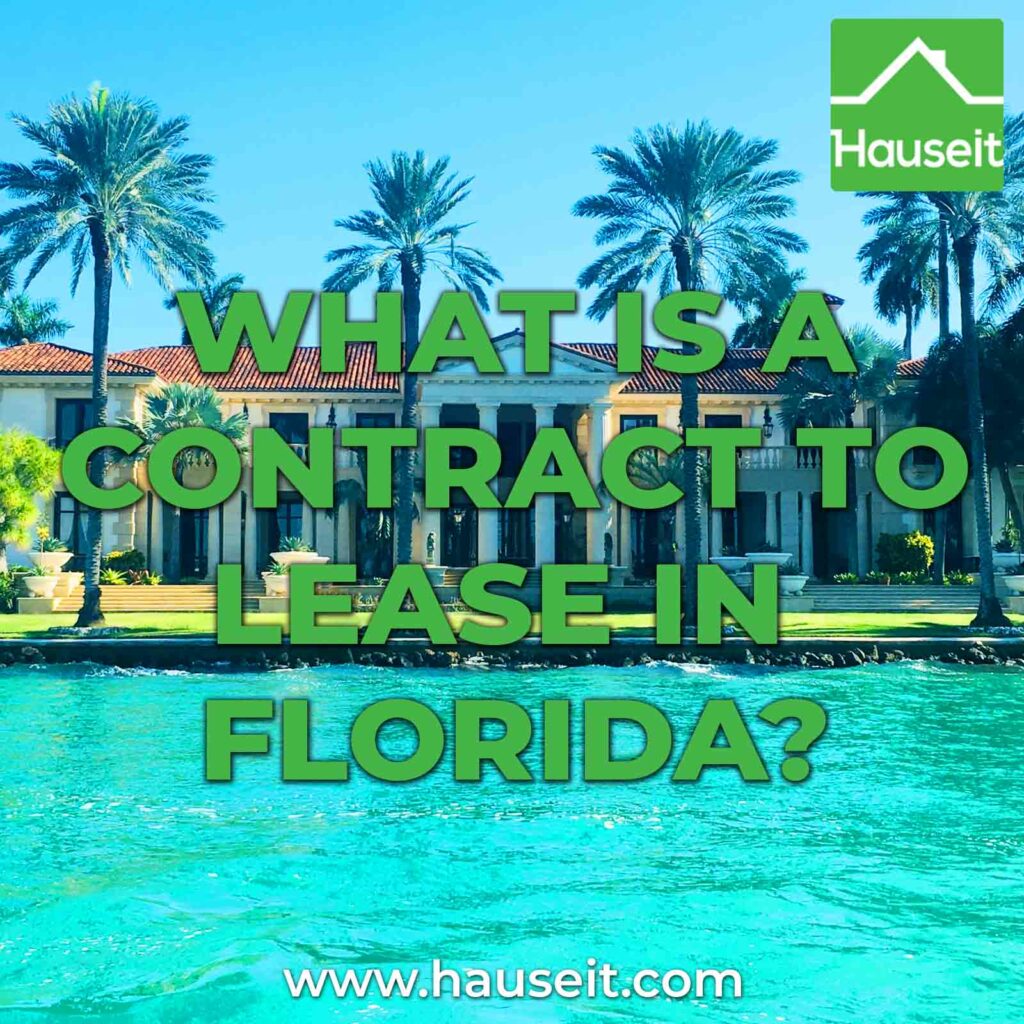 A Contract to Lease in Florida is essentially a contractual offer on a rental listing, whereby the tenant puts down a deposit to reserve it.