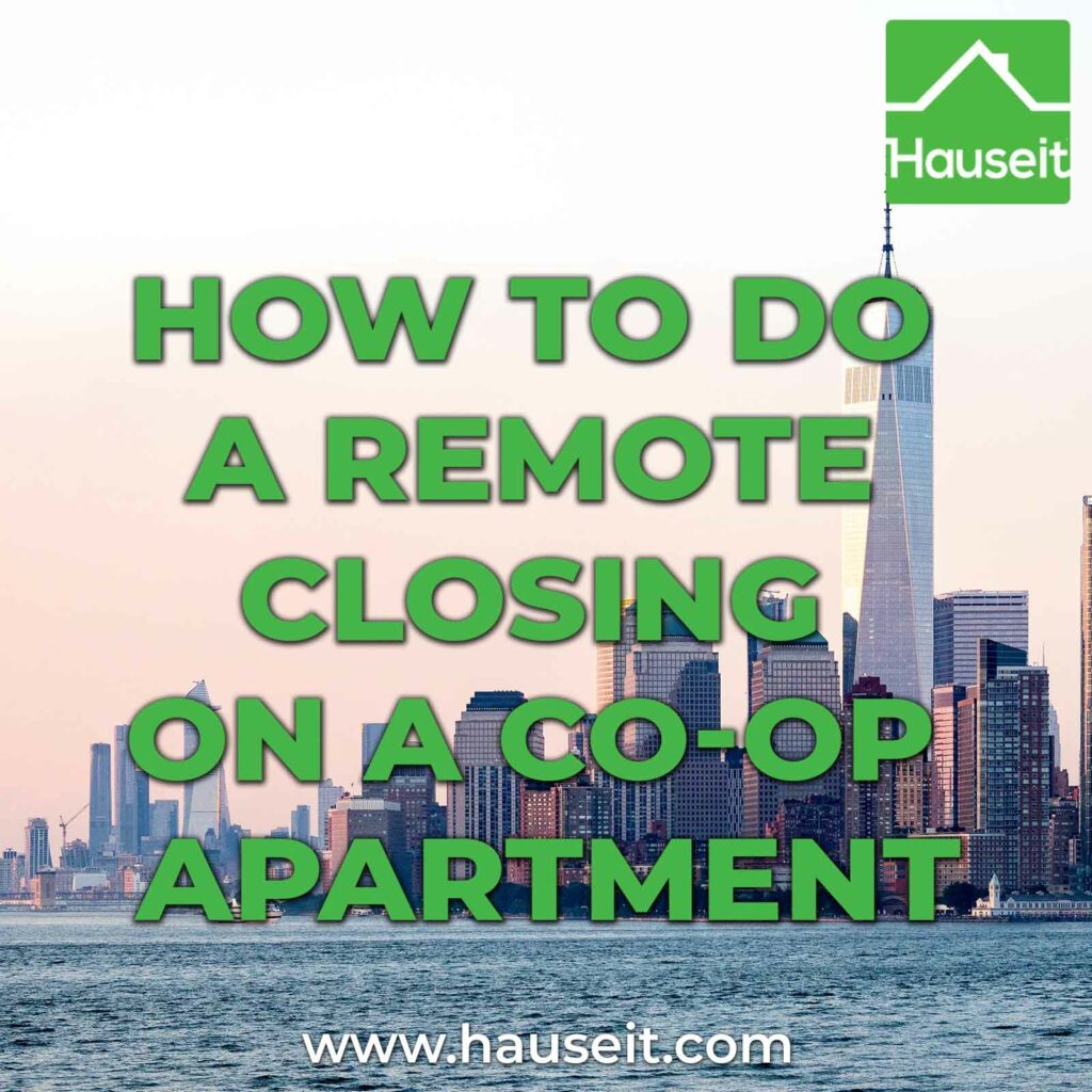 Sample remote closing instructions from a co-op managing agent in NYC. Virtual closings are possible with notaries, couriers & planning.