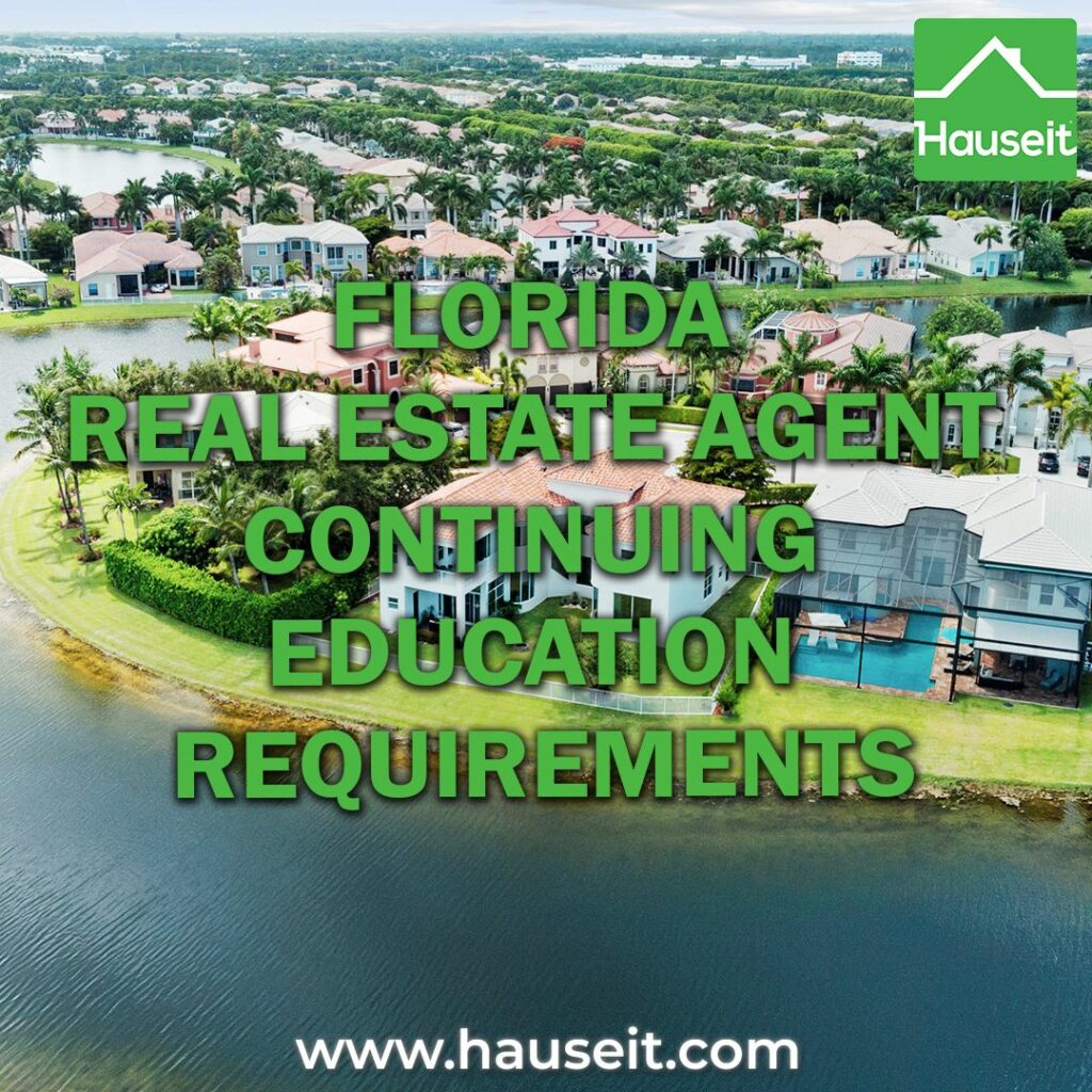Florida real estate sales associates and brokers must complete 14 hours of continuing education every 2 years. The first renewal requires extra hours.