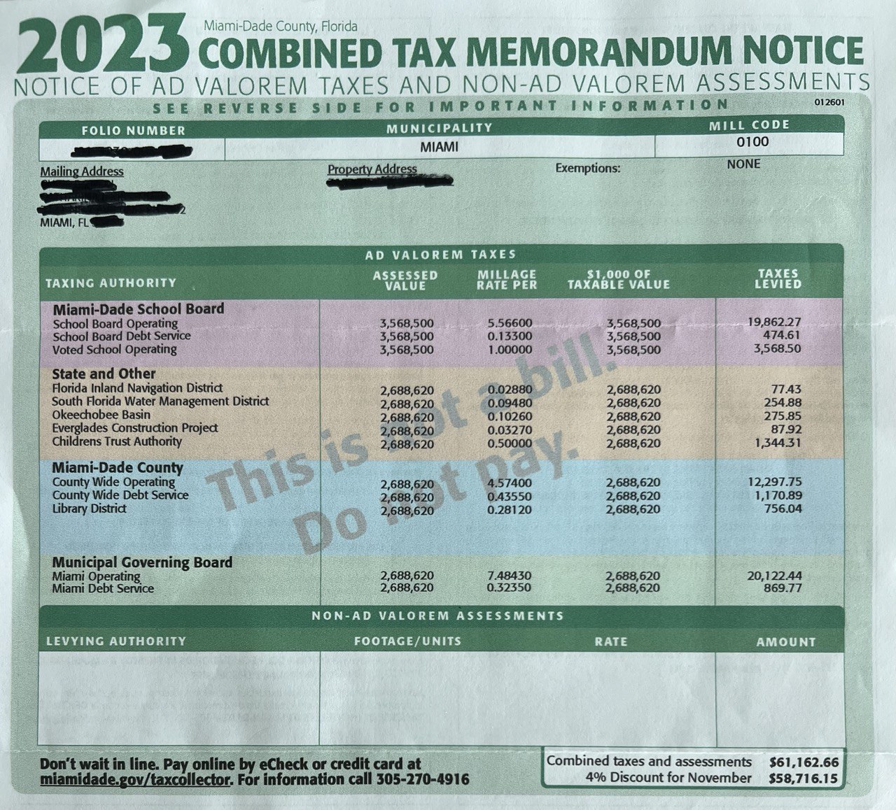 sample property tax bill miami-dade county florida (2023)